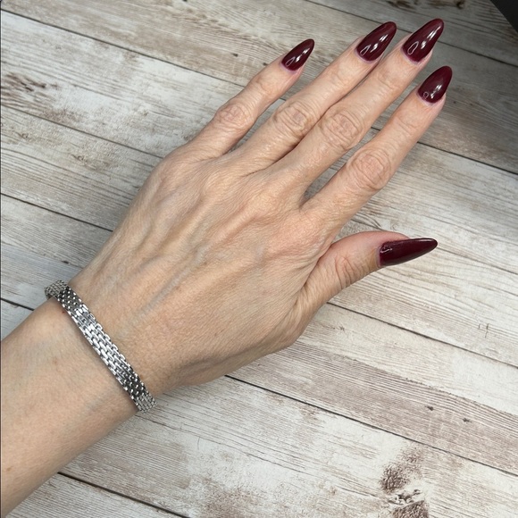 Monet Silver Chain Bracelet - Picture 4 of 8